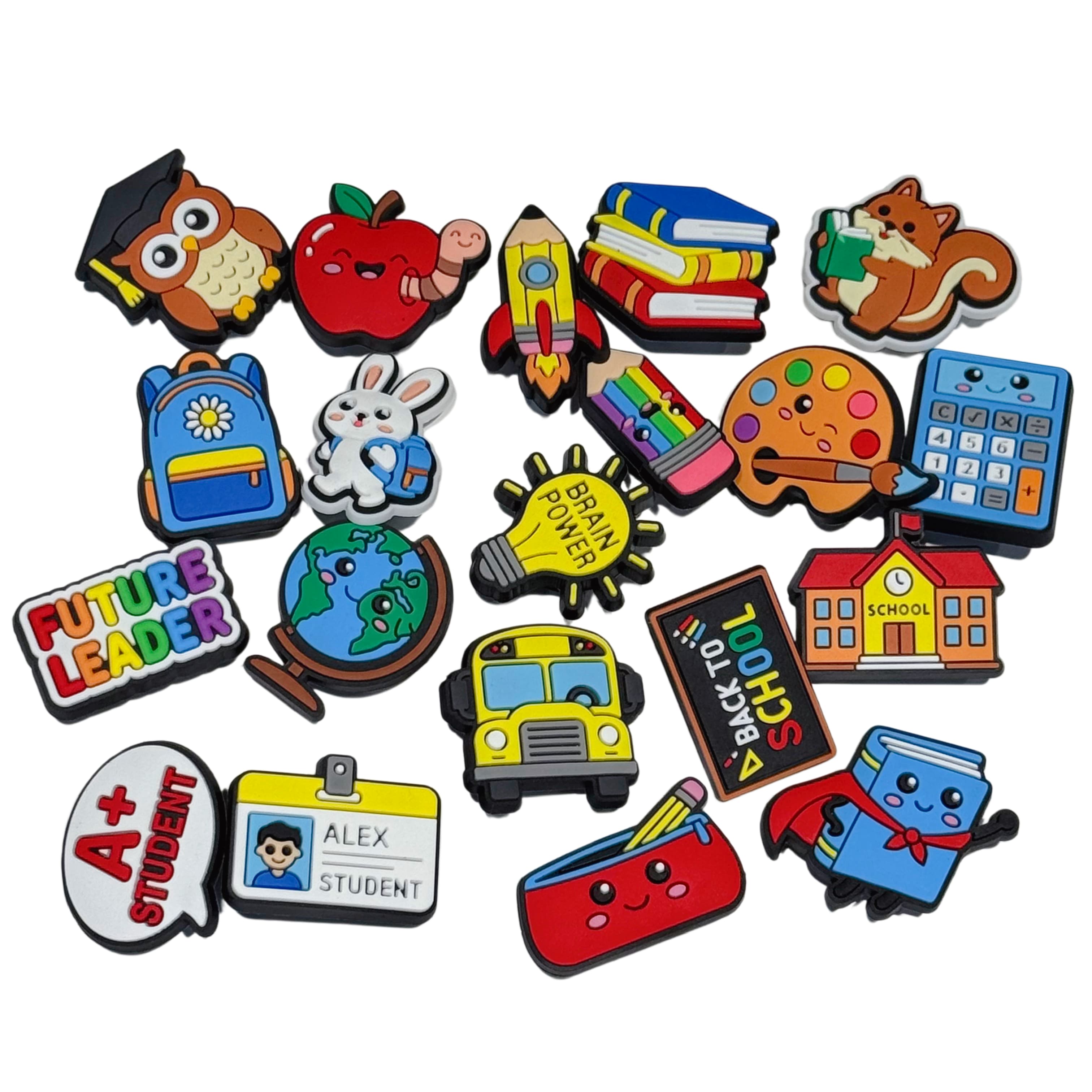 Men Accessories Drawing - 20-100pcs Reading School Drawing Shoe Buckle
