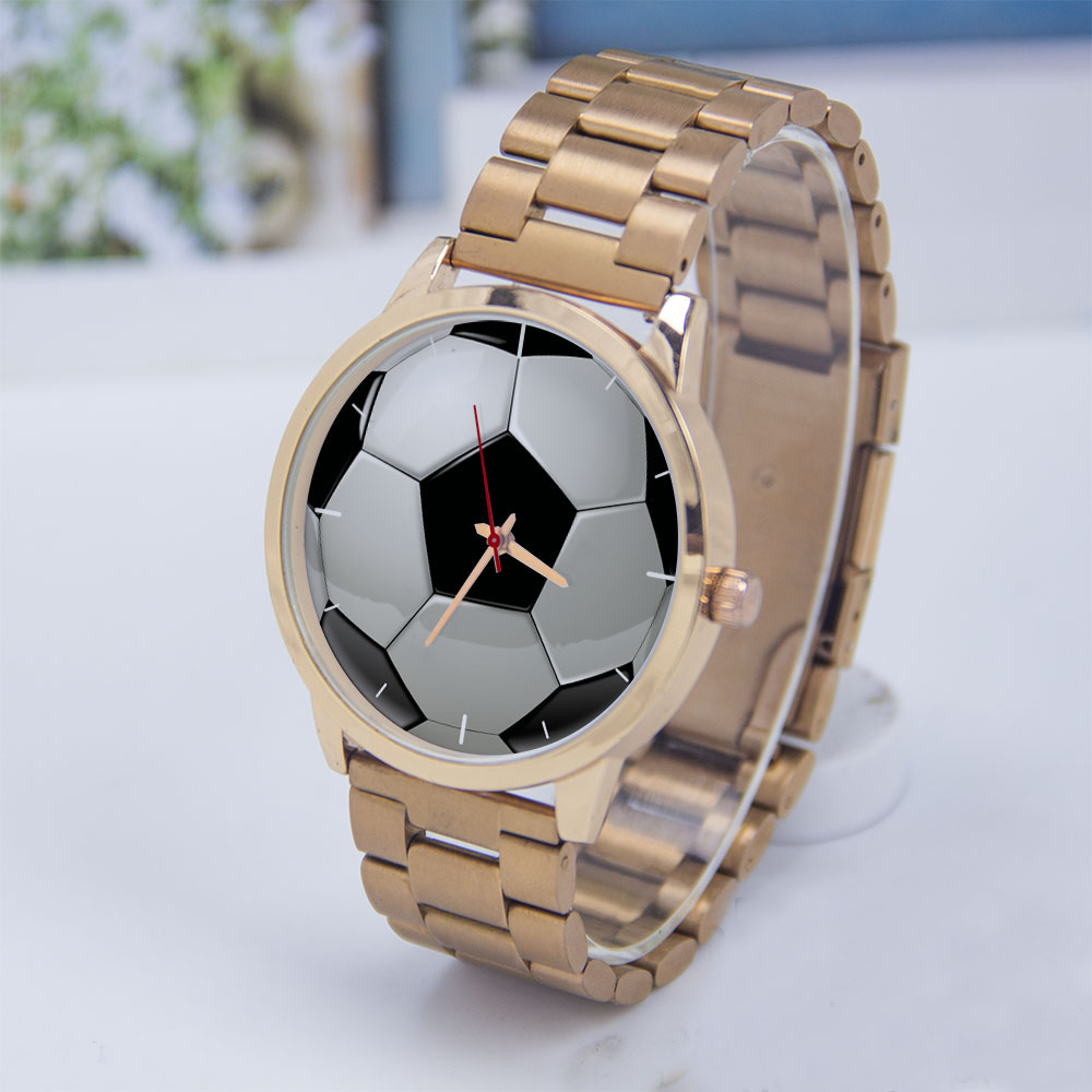 Men Accessories Bracelet - Football Soccer Design Fans Silver Man