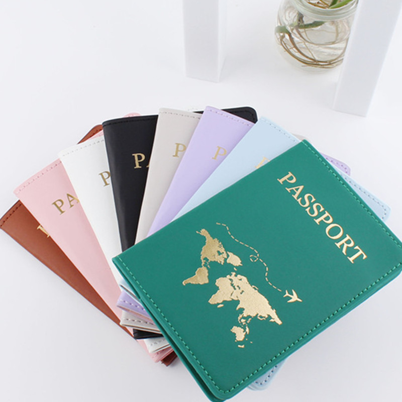 Men'S Accessories Case - 1PCS PU Leather Map Passport Cover
