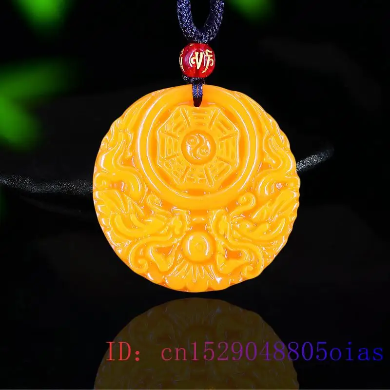 Men'S Mens Accessories - Yellow Jade Dragon Pendant Gifts Men
