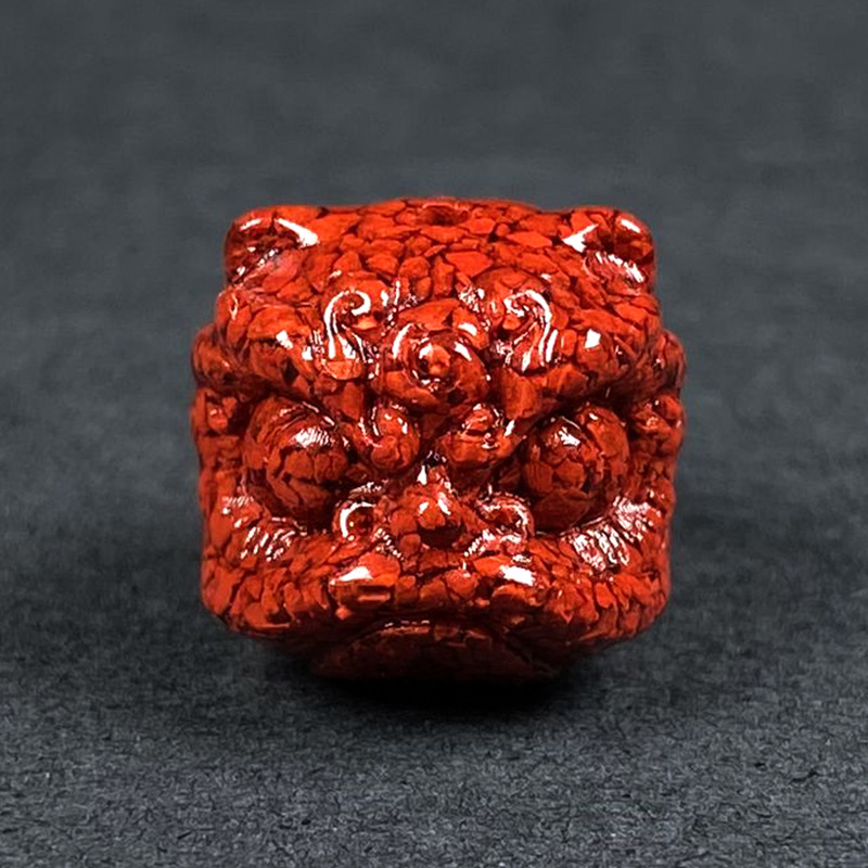 Men Accessories Bracelet - 10pc Natural Cinnabar Crystal Lion Dance