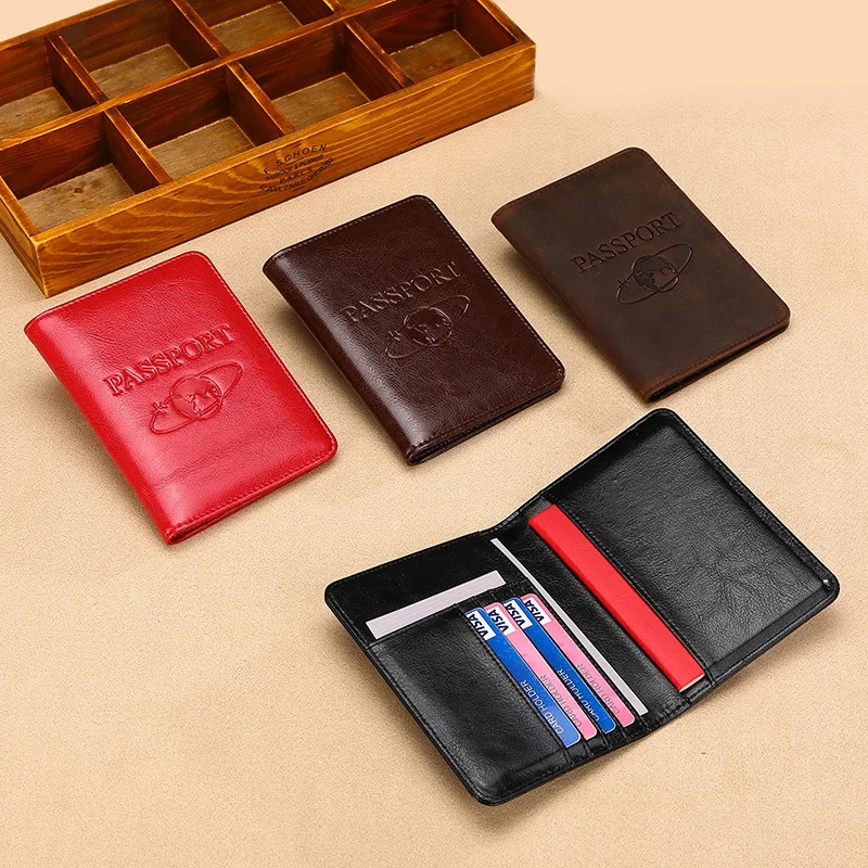 Unisex Genuine Leather Passpor - Men'S Accessories Case recension och pris