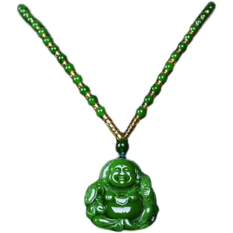 Chinese Green Jade Maitreya Bu - Men'S Mens Accessories recension och pris