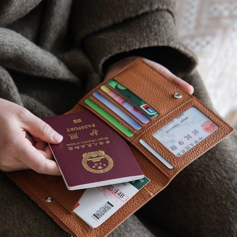 Leather Passport Holder Covers - Men'S Accessories Case recension och pris