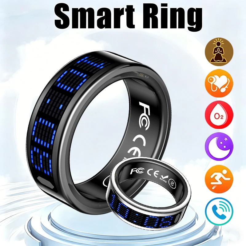 New Smart Ring Blue LED Displa - Men Accessories Ring recension och pris