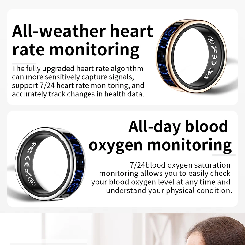 New Smart Ring Blue LED Displa - Men Accessories Ring recension och pris