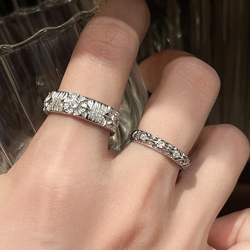 Shiny Metal Open Ring for Men  - Men Accessories Drawing recension och pris