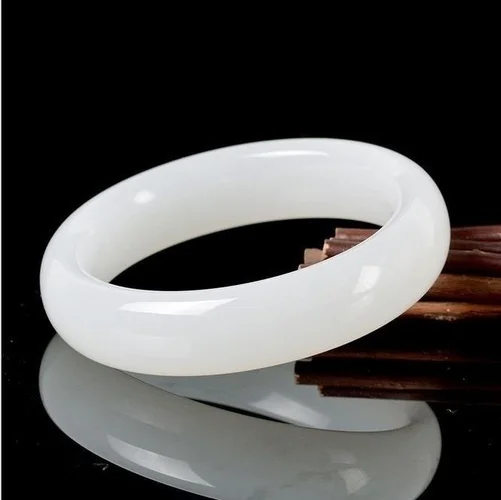Genuine Natural White Jade Ban - Men Accessories Bracelet recension och pris