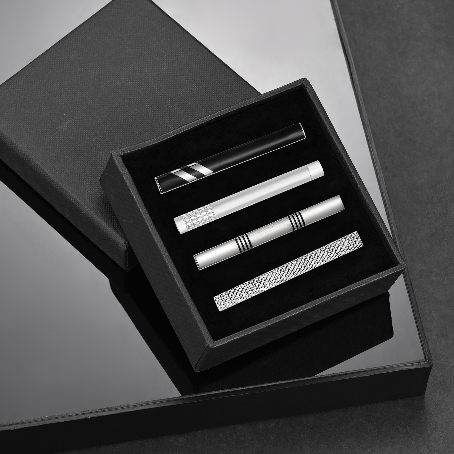 Tie Clip For Men Business Part - Cufflink Box Set recension och pris