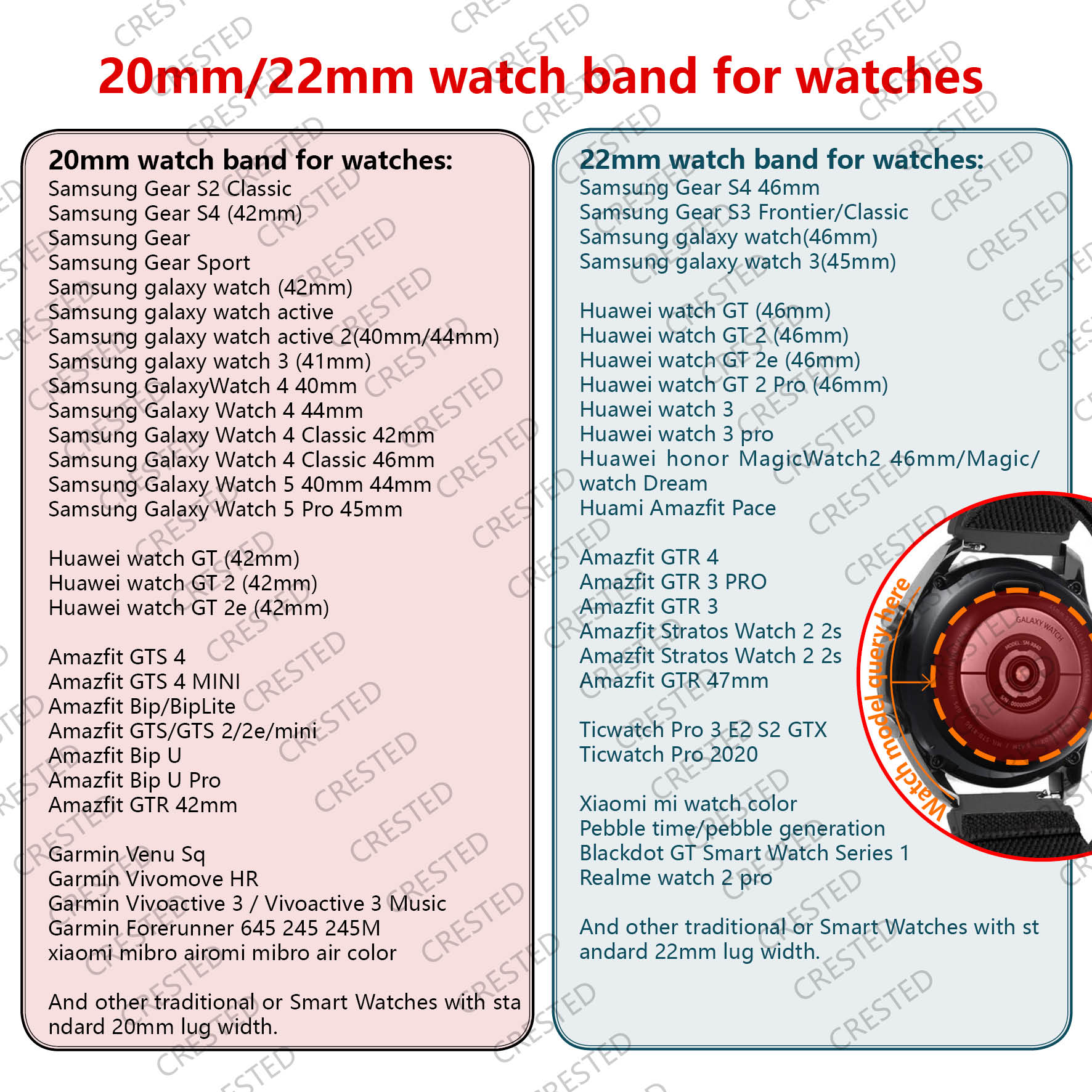 20mm/22mm band For Amazfit GTS - Men Accessories Website recension och pris