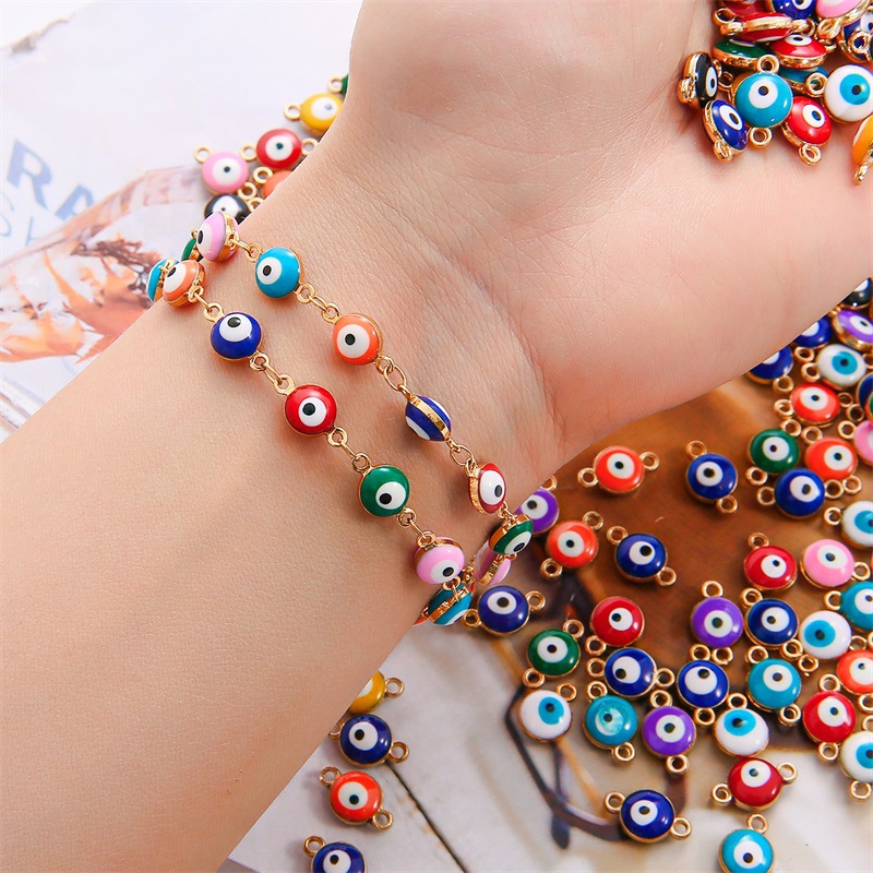100pcs 10mm Classical Turkish  - Men Accessories Evil Eye recension och pris