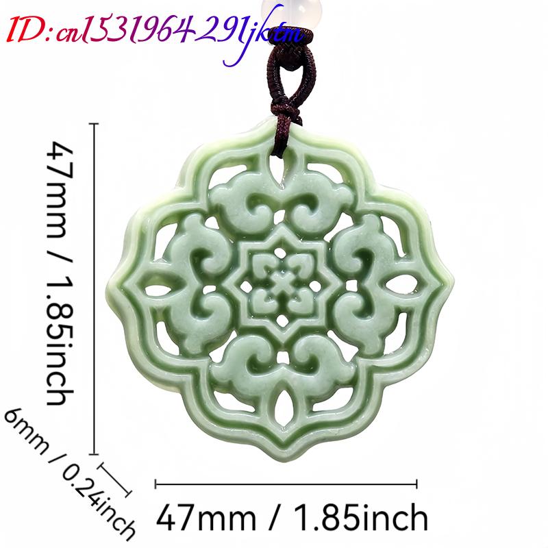 Natural Real Jade Flower Penda - Men'S Mens Accessories recension och pris