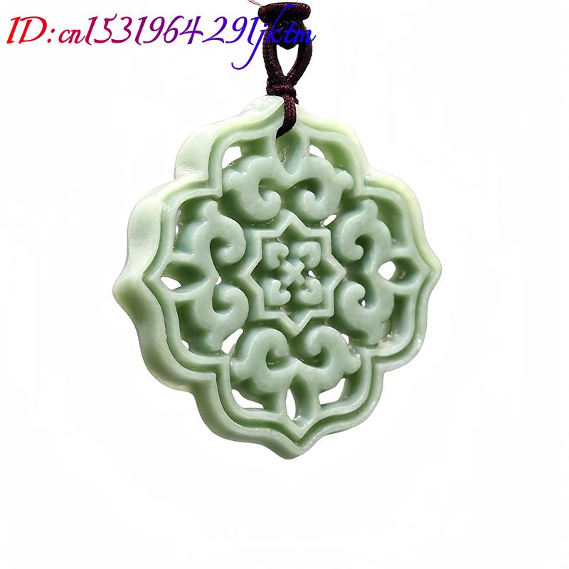 Natural Real Jade Flower Penda - Men'S Mens Accessories recension och pris