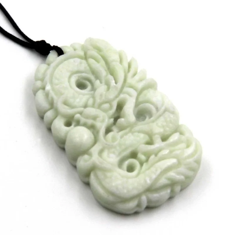 Natural White jade Dragon Phoe - Men'S Mens Accessories recension och pris