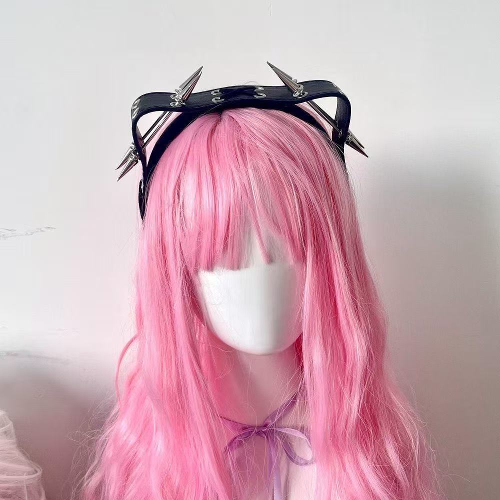 Punk Harajuku Rivet Headband,  - Men Accessories Aesthetic recension och pris