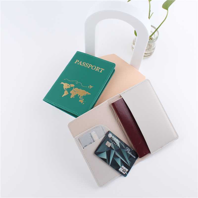 1PCS PU Leather Map Passport C - Men'S Accessories Case recension och pris