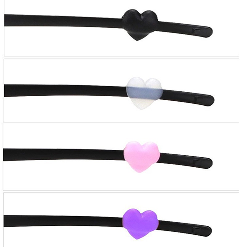 20PCS Heart Silicone Glasses E - Men Accessories Tips recension och pris
