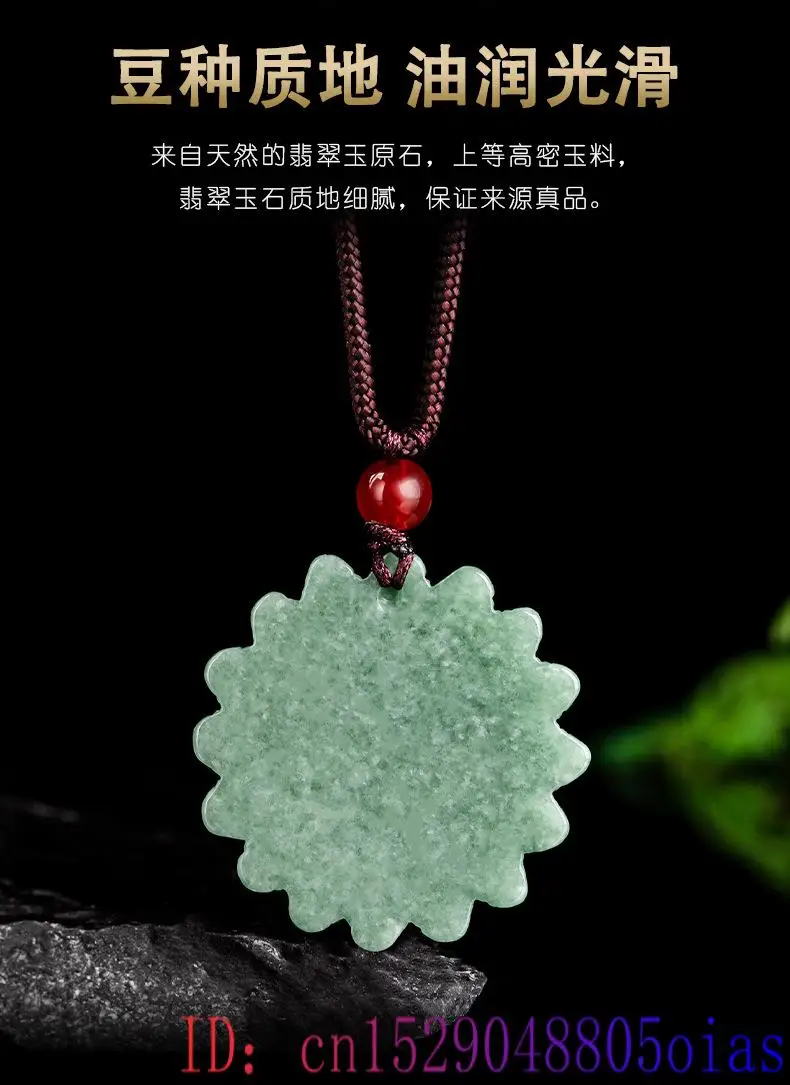Green Jadeite Sunflower Pendan - Men'S Mens Accessories recension och pris