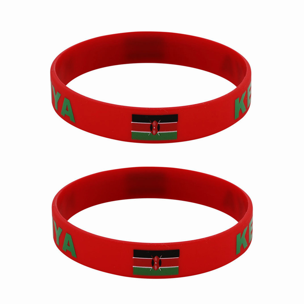 2pcs Kenya Silicone Bracelets  - Men Accessories Kenya recension och pris