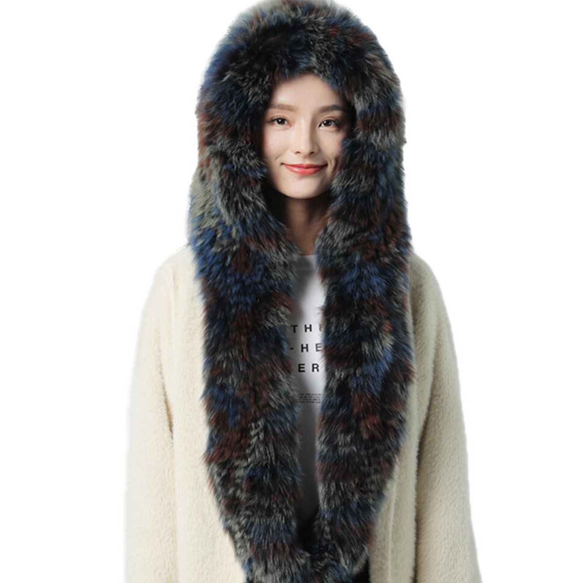 New Real Rabbit Fur Scarf Thic - Men Accessories Sale recension och pris