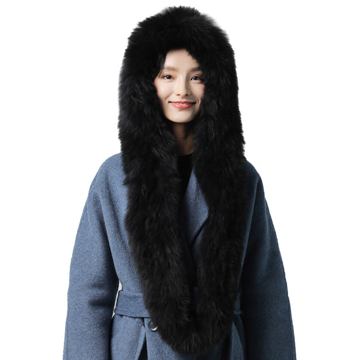 New Real Rabbit Fur Scarf Thic - Men Accessories Sale recension och pris