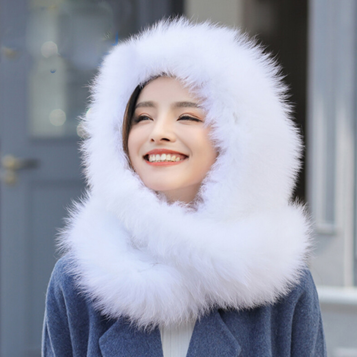 New Real Rabbit Fur Scarf Thic - Men Accessories Sale recension och pris