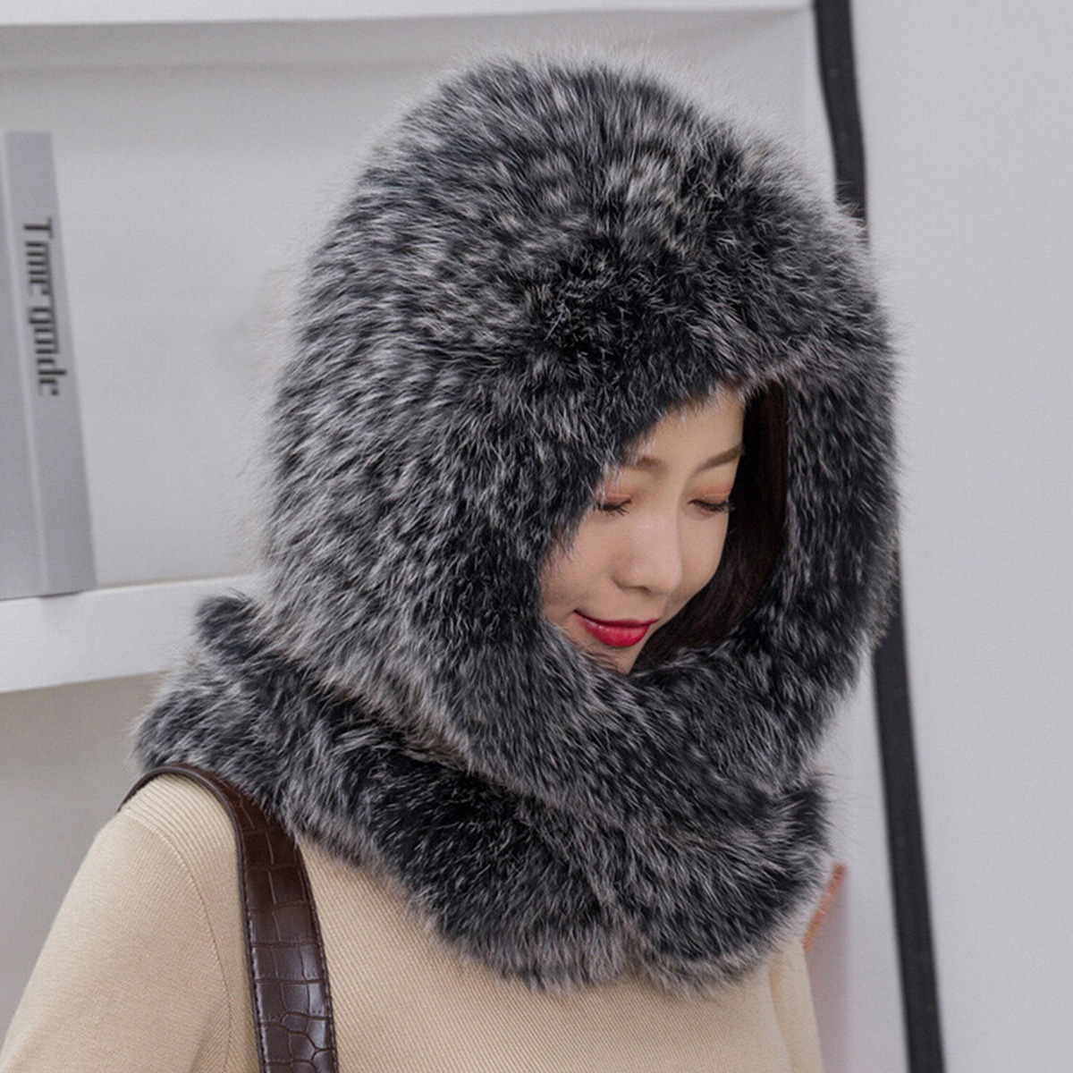 New Real Rabbit Fur Scarf Thic - Men Accessories Sale recension och pris