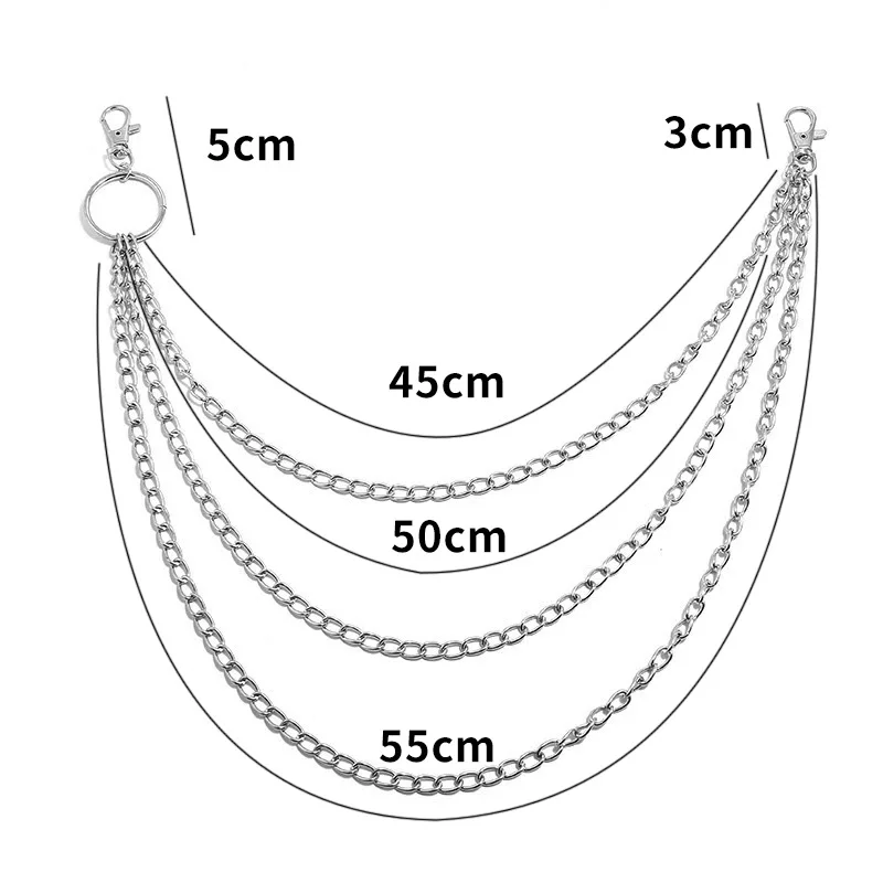 Layer Metal Belt Chain Punk Ho - Men'S Accessories Chain recension och pris