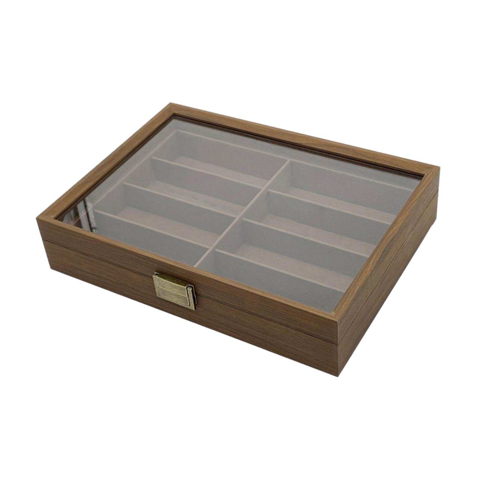 Wooden Sunglasses Organizer Bo - Men Accessories Drawing recension och pris