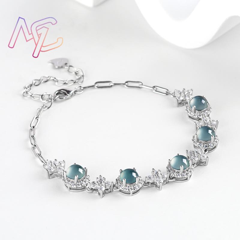 Blue Myanmar Jadeite Bracelet  - Men Accessories Bracelet recension och pris