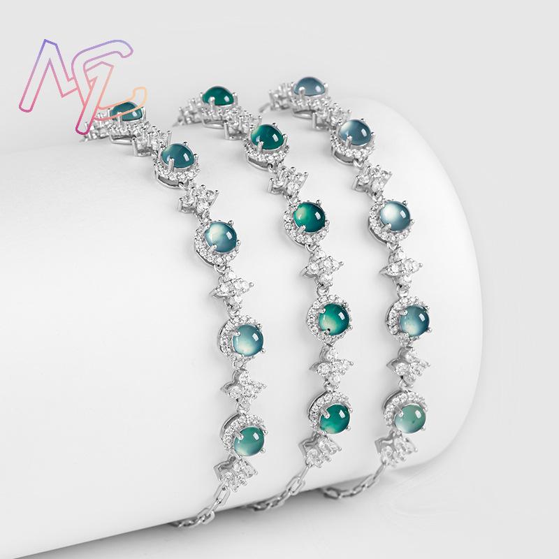 Blue Myanmar Jadeite Bracelet  - Men Accessories Bracelet recension och pris