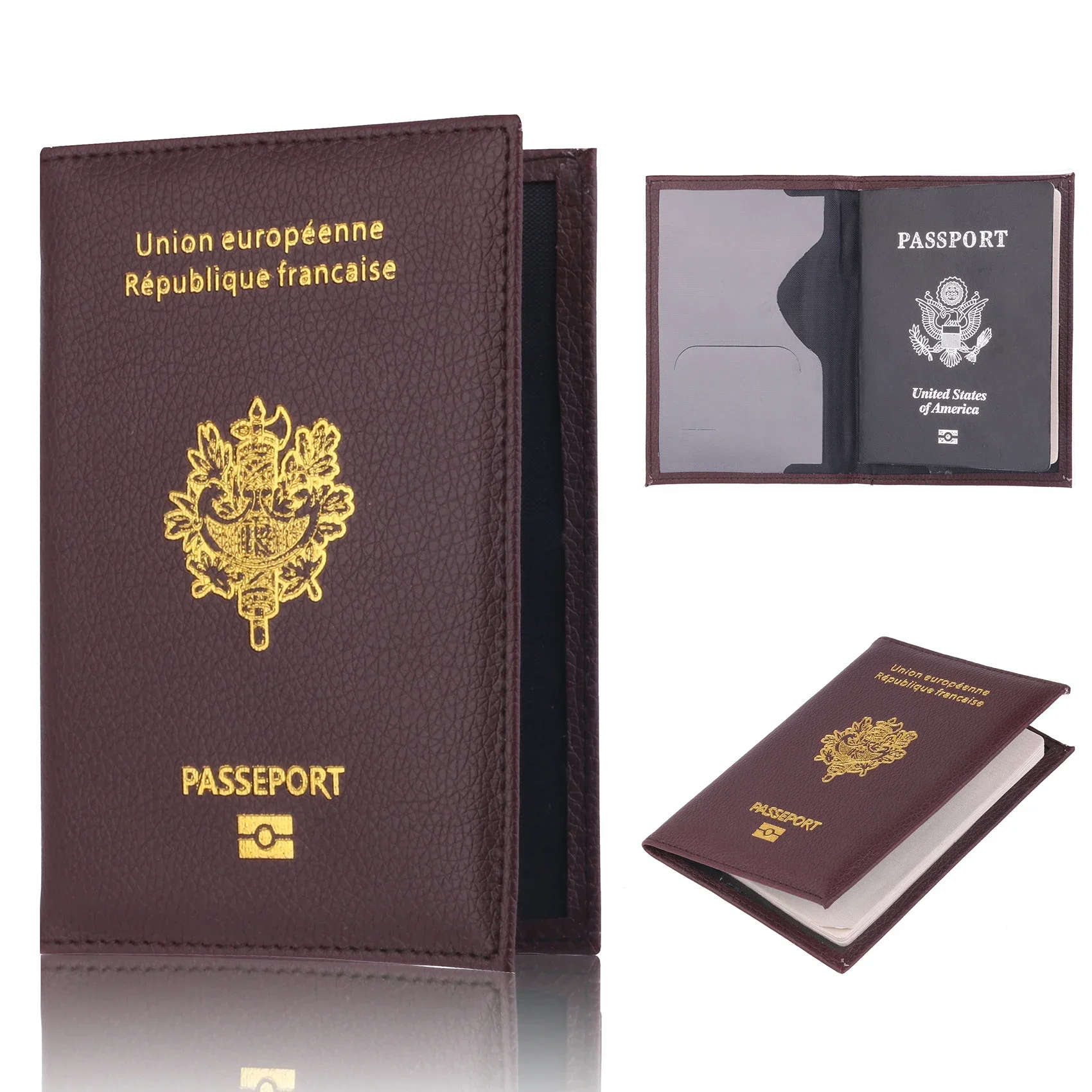 Women Men Travel Pu Passport H - Men'S Accessories Case recension och pris