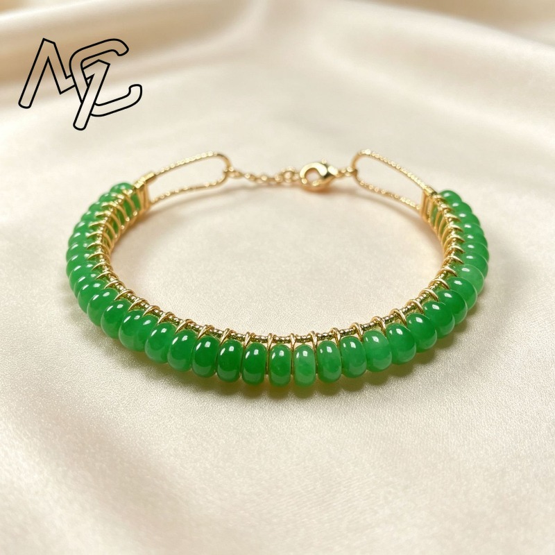 Natural Dry Blue Jade Abacus B - Men Accessories Bracelet recension och pris