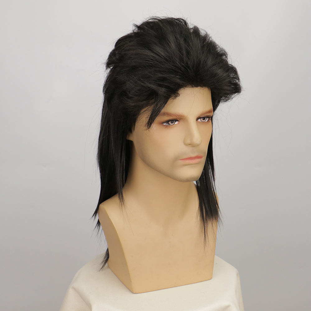 Men Wigs Synthetic Mullet wigs - Men'S Accessories In The 80S recension och pris
