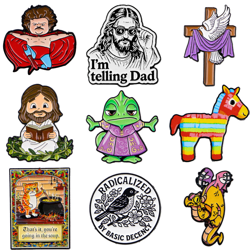 Enamel Pins Animal English Quo - Men'S Accessories Quotes recension och pris