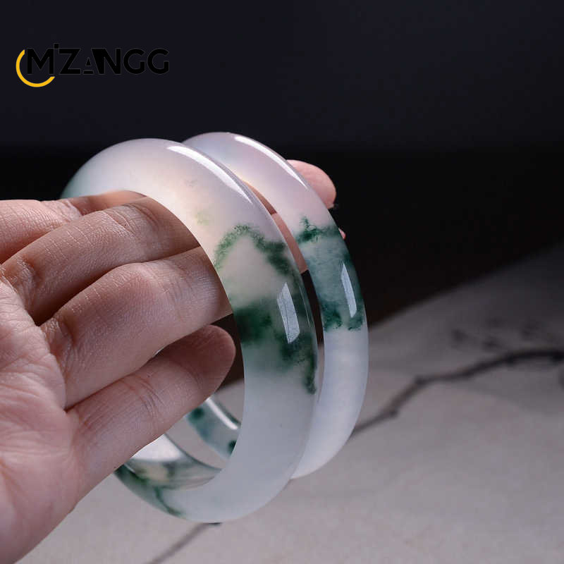 Natural Green Jadeite Bangle J - Men'S Vegan Accessories recension och pris