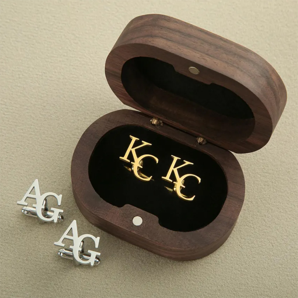 Personalized First Letter Comb - Cufflink Box Set recension och pris