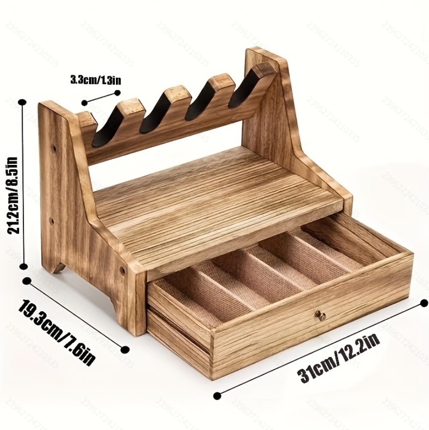 Solid Wood Pistol Storage Stan - Men Accessories Store recension och pris